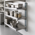 Thumbnail image #3 for Eagle Group 96 Inch Stainless Steel NSF Wall-Mounted Standard Upright for Cantilevered Shelving