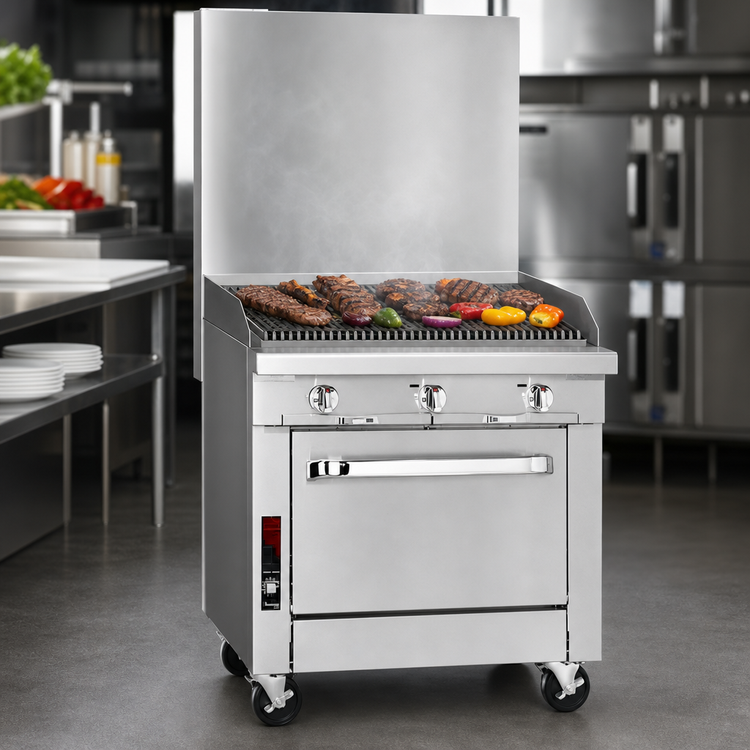 Product image #3 for Southbend Platinum 36-Inch Heavy Duty Gas Range with Charbroiler and Standard Oven