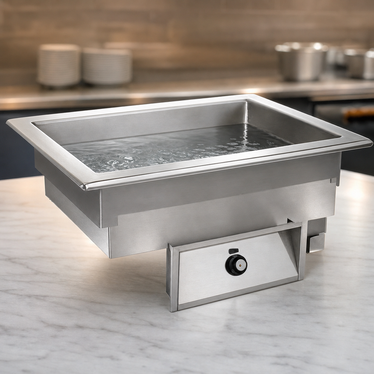 Product image #3 for Randell 9570-5 Drop-In Electric Hot Food Well, 5-Pan Bain-Marie, Wet Operation