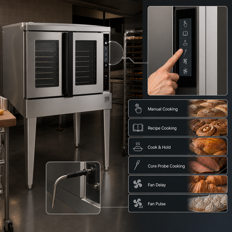 Product image #3 for Blodgett Premium Series Full-Size Bakery Depth Single-Deck Gas Convection Oven