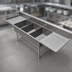 Thumbnail image #3 for John Boos Pro-Bowl 3-Compartment Sink with Dual 36-Inch Drainboards, 14-Gauge Stainless Steel