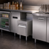 Thumbnail image #3 for Glastender Underbar Drainboard Half Cabinet with Door, 12