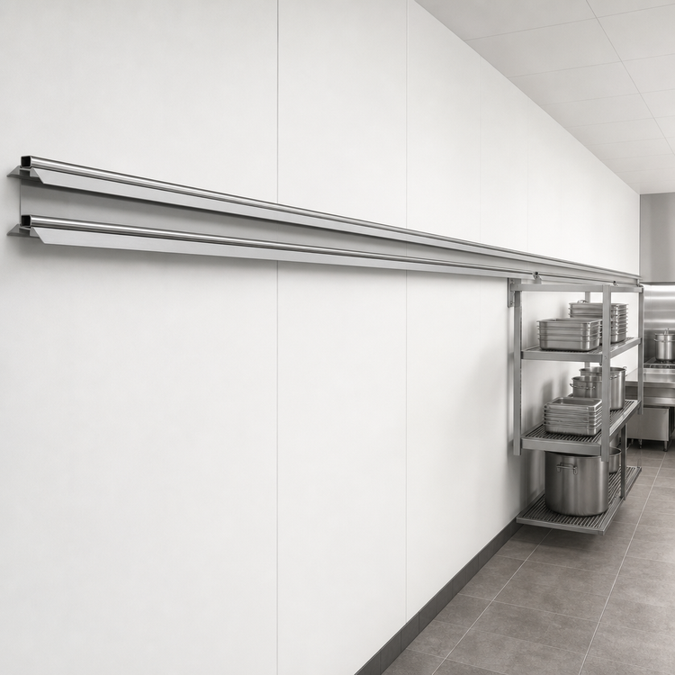 Product image #3 for Metro qwikTRAK HD 21-Foot Commercial Shelving Track Set