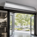 Thumbnail image #4 for Berner Architectural AI08-F-2108A Unheated Air Curtain, 108-Inch Wide, 2 Motors, 1/5 HP Each, Up to 8-Ft Mounting Height