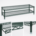 Thumbnail image #3 for QuadTruss Front Case Merchandise Wire Shelving Unit, 2-Tier, 30 x 14 x 14 Inches, Green Epoxy Finish