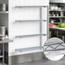 Thumbnail image #3 for Eagle Group 4-Tier Add-On Wire Shelving Unit with QuadTruss, 60 x 24 x 74 Inches, Chrome-Plated