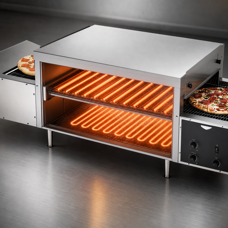 Product image #3 for Vollrath Countertop Single-Deck Conveyor Pizza Oven, 68-Inch Wide, 220V