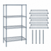 Thumbnail image #3 for Quantum 4-Shelf Stationary Wire Shelving Starter Kit, 60