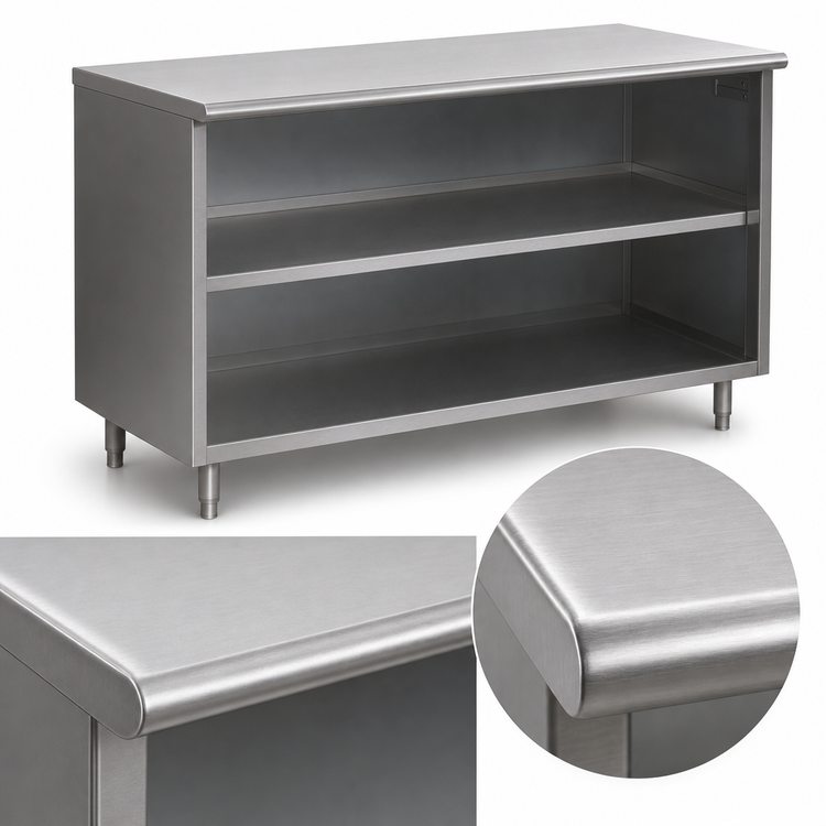 Product image #3 for Spec-Master 48-Inch Wide Plate Cabinet with Sliding Doors and Stainless Steel Top