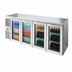 Thumbnail image #3 for True Premier Bar Four-Section Refrigerated Back Bar Cooler with 4 Locking Glass Doors, 92-Inch Wide