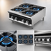 Thumbnail image #3 for Vollrath HPG6-36 36-Inch 6-Burner Countertop Gas Hot Plate Range, Stainless Steel, With Legs