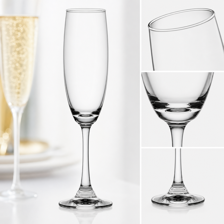 Product image #4 for Ocean Duchess 5-1/2 oz. Clear Glass Champagne Flute