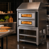 Thumbnail image #4 for Moretti Forni iDeck Two-Deck Electric Pizza Deck Oven with Refractory Stone Decks, Stand, and Hood