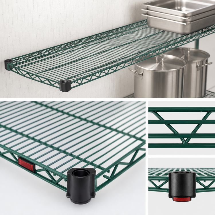 Product image #3 for EagleGard Quad-Adjust Wire Shelf, 72-Inch W x 14-Inch D, 600 lb Capacity