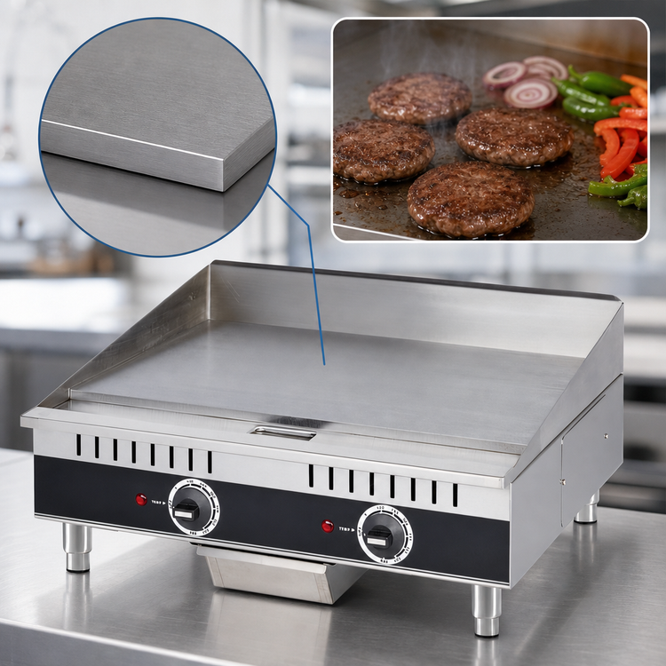 Product image #3 for Winco Spectrum™ EGD-24M 24-Inch Electric Countertop Griddle with 2 Heat Zones