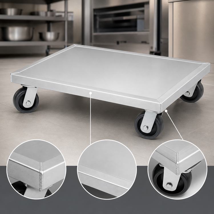 Product image #3 for Channel Manufacturing Mobile Solid Top Aluminum Dunnage Dolly, 40 x 24 x 8 Inches, 1,200 lb. Capacity