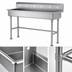 Thumbnail image #3 for Advance Tabco 60-Inch Multiwash Freestanding Multi-Station Hand Wash Sink with 8-1/2-Inch Backsplash and Three Faucet Hole Sets