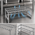 Thumbnail image #3 for Eagle Group Chrome Wire Dunnage Rack, 60 x 24 x 14 Inches, with Removable Wire Mat