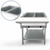 Thumbnail image #3 for Omcan USA LP Gas Open-Well Steam Table with 2 Full-Size Pan Capacity, Cutting Board, and Undershelf