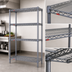 Thumbnail image #3 for Eagle Group Valu-Master 4-Tier Wire Starter Shelving Unit, 30 x 18 x 74 Inches, Pewter Gray Epoxy Finish
