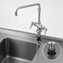 Thumbnail image #3 for T&S Brass Low-Lead Double Pantry Deck-Mount Faucet with 14-Inch Swing Nozzle