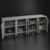 Thumbnail image #3 for Glastender Low Profile Four-Section Back Bar Dry Storage Cabinet, 96 Inch Wide