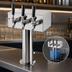 Thumbnail image #3 for Micro Matic T Style Countertop Glycol-Cooled 3-Faucet Draft Beer Tower with 304 Stainless Steel Faucets