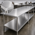 Thumbnail image #3 for Sapphire Manufacturing 120 x 36-Inch Stainless Steel Work Table with Adjustable Undershelf