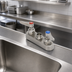 Thumbnail image #3 for EverSteel 4-Inch Deck Mount Stainless Steel Workboard Mixing Faucet with Lever Handles, Less Nozzle