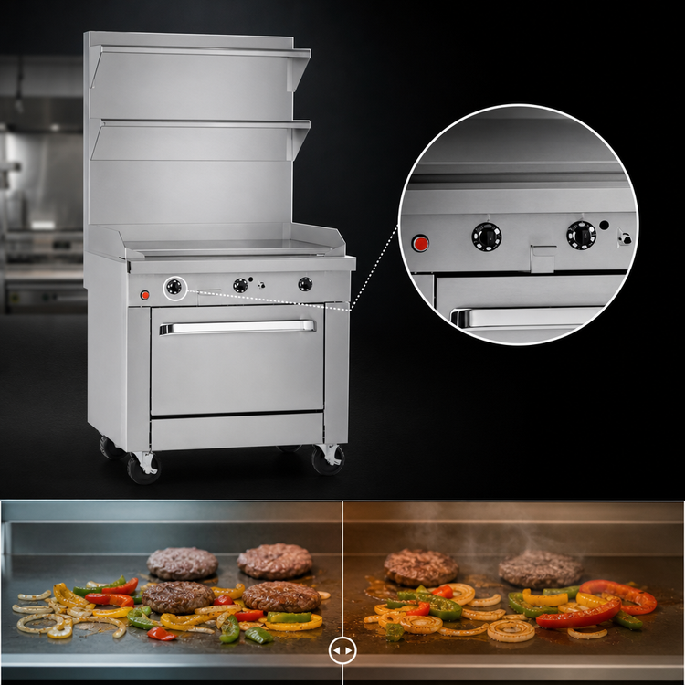 Product image #3 for Southbend Platinum 32-Inch Heavy Duty Gas Griddle Range with Standard Oven