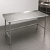 Thumbnail image #3 for Eagle Group Deluxe Series 48-Inch x 30-Inch Stainless Steel Work Table with 1-1/2-Inch Rear Up-Turn