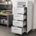 Thumbnail image #3 for Turbo Air PRO Series One-Section Reach-In Refrigerator with 4 Drawers, 25.41 Cu. Ft., Top-Mounted Self-Contained Refrigeration