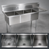 Thumbnail image #3 for John Boos E-Series 3-Compartment Stainless Steel Sink with Right Drainboard