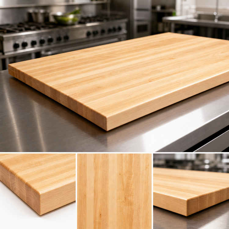 Product image #3 for Boos Block Northern Hard Rock Maple Full-Length Edge Grain Kitchen Countertop, 96 x 48 x 1-3/4 Inch, Penetrating Oil Finish