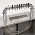 Thumbnail image #3 for Krowne 8-Faucet Glycol-Cooled Pass-Through Beer Tower, 45-Inch, Countertop, Brushed Stainless Steel