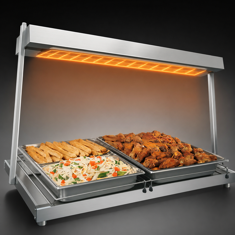 Product image #3 for Hatco Glo-Ray® Free-Standing Heated Shelf, 60" W x 7-3/4" D