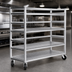Thumbnail image #3 for Channel Manufacturing MC2472-3 Aluminum 3-Shelf Mobile Shelf Truck / Flight Cart, 75W x 25D x 72H