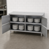 Thumbnail image #3 for Eagle Spec-Master Series Plate Cabinet with 4 Hinged Doors, 96W x 18D, Stainless Steel Top