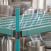 Thumbnail image #3 for QuadPlus 72-Inch x 18-Inch Vented Green Polymer Shelf Mat with Wire Frame