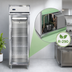 Thumbnail image #3 for Continental Refrigerator D1FSNSAGD Designer Line One-Section Shallow Depth Reach-In Display Freezer with Glass Door