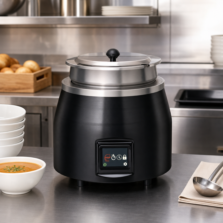 Product image #3 for Hatco Quick Ship Countertop Dry Soup Warmer, 11 Qt., Bold Black
