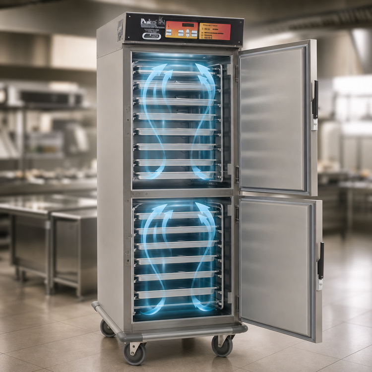 Product image #3 for Panco CH6000D Full-Height Mobile Cook & Hold Cabinet with Dutch Doors