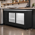 Thumbnail image #3 for Atosa Shallow Depth Two-Section Back Bar Cooler with Sliding Glass Doors, 18.6 Cu. Ft.