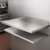 Thumbnail image #4 for Metro SmartLever 30-Inch x 72-Inch Stainless Steel Work Surface Overlay with Backsplash