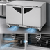 Thumbnail image #3 for Turbo Air Super Deluxe 48-Inch Two-Section Undercounter Freezer, 14.8 Cu. Ft., Front Breathing Airflow