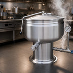 Thumbnail image #3 for Crown DP-40F 40 Gallon Direct Steam Full-Jacketed Stationary Kettle