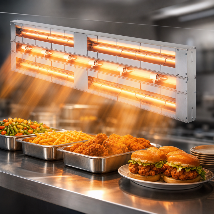 Product image #3 for Hatco Glo-Ray® 96-Inch Double Lighted Infrared Strip Heater