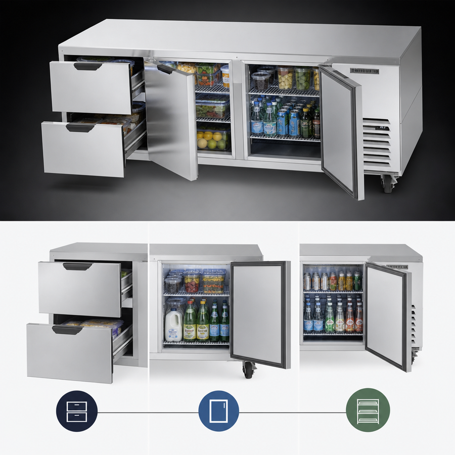Three-Section Undercounter Layout