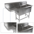 Thumbnail image #3 for John Boos Pro-Bowl 2-Compartment Floor Model Sink with Left Drainboard and 18