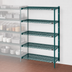 Thumbnail image #3 for Eagle Group Valu-Gard 4-Tier Add-On Wire Shelving Unit, 36 x 21 x 74 Inches, Green Epoxy